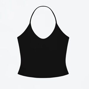 Black Halter Women's Top